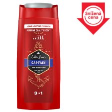 Old Spice Captain Men’s Shower Gel & Shampoo 675ml Multi-Use 3-in-1 Hair-Face-Body Wash