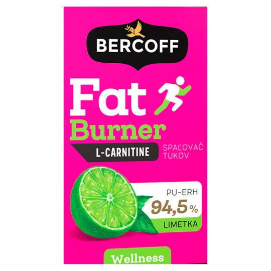 Bercoff Spalovač tuků L-Carnitine limetka čaj 20 x 1,5g