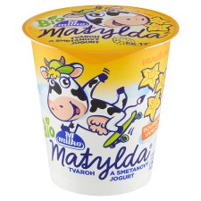 Milko Matylda Organic Cottage Cheese and Creamy Yogurt Vanilla 125g