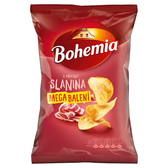 Bohemia Chips s příchutí slanina 215g