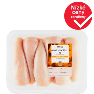 Tesco Čerstvé Kuřecí Maso Kuřecí prsní řízky bez kůže rodinné balení