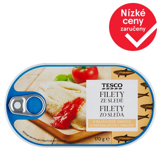 Tesco Herring Fillets in Tomato Sauce 170g