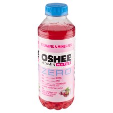 Oshee Zero nesycený nápoj s příchutí červených hroznů a dračího ovoce 555ml