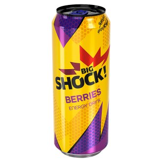 Big Shock! Blueberry & raspberry energetický nápoj 500ml