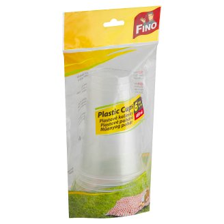 Fino Plastové kelímky 400ml 6 ks