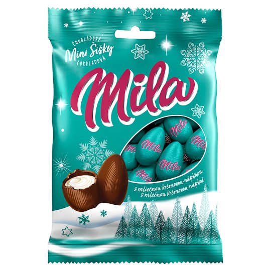 Mila Chocolate Mini Cones with Milk Cream Filling 100g