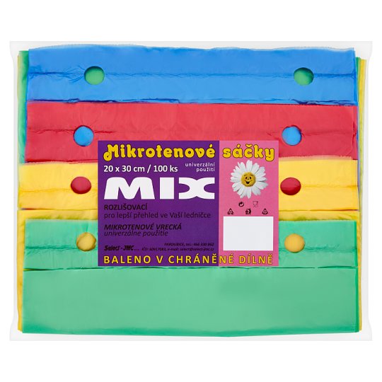 Select Mikrotenové sáčky mix 20 x 30 cm 100 ks