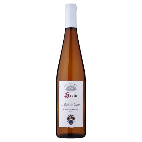 Sovín Müller Thurgau moravské zemské víno bílé polosladké 0,75l