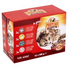 Propesko Kompletní krmivo pro dospělé kočky 12 x 100g