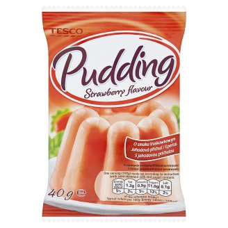 Tesco Pudding jahodová příchuť 40g
