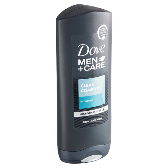 Dove Men+Care Clean Comfort sprchový gel pro muže na tělo a tvář 400ml