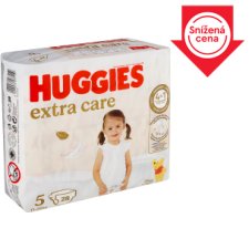 Huggies Extra Care plenky velikost 5 pro děti 11-25kg 28 ks