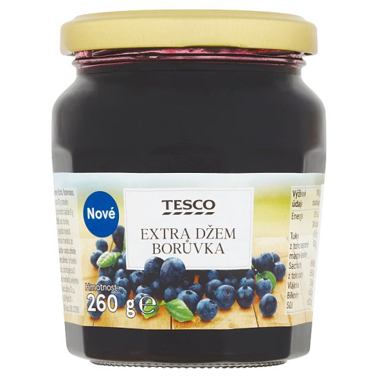Tesco Extra džem borůvka 260g