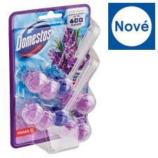 Domestos Power 5 Lavender Solid Toilet Block 2 x 50g