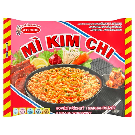 Mi Kim Chi Instantní nudlová polévka hovězí příchuť 75g