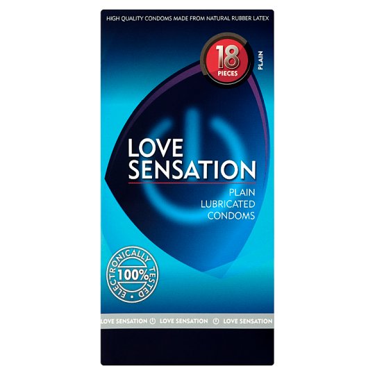 Love Sensation Condoms with Reservoir Soft 18 pcs Tesco Groceries