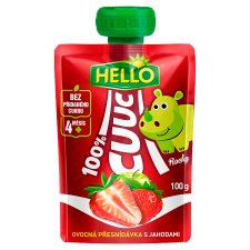 Hello Cuuc 100% ovocná přesnídávka s jahodami 100g