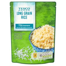 Tesco Předvařená rýže dlouhozrnná loupaná 250g