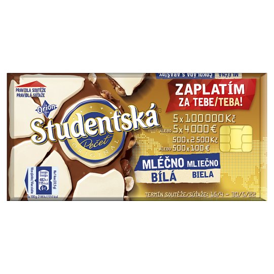 ORION STUDENTSKÁ PEČEŤ Milky-White 180g