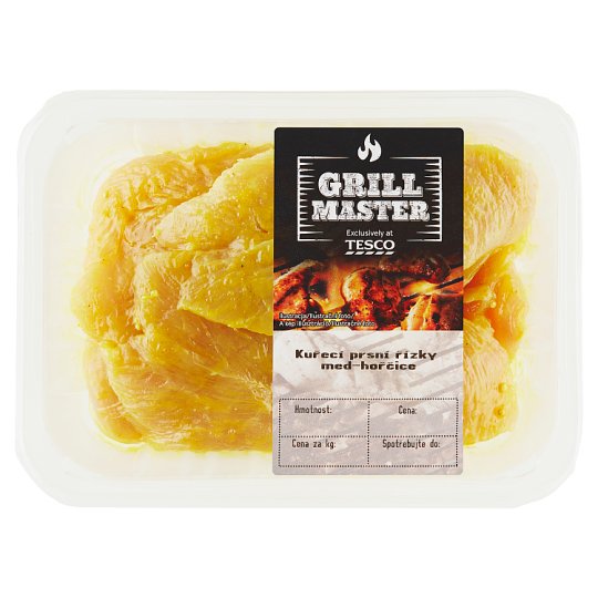 Tesco Grill Master Kuřecí prsní řízky med - hořčice