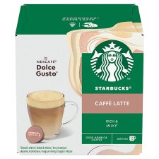 STARBUCKS® Caffe Latte by NESCAFE® DOLCE GUSTO® Coffee Capsules, 12 Capsules per Pack