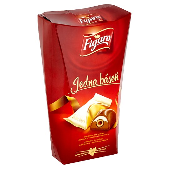Figaro Jedna báseň bonbony z mléčné čokolády s lahodnou náplní 200g