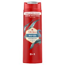 Old Spice Deep Sea Shower Gel & Shampoo For Men 400 ml, 3-in-1, Long-lasting Fresh