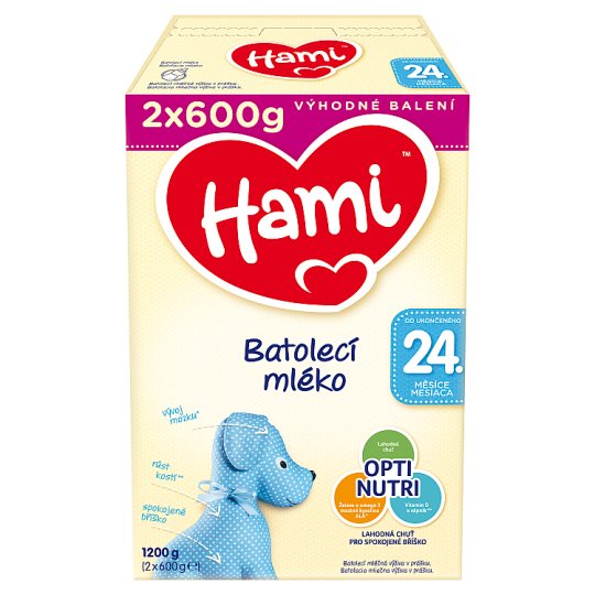 Hami Batolecí mléko 24+ 2 x 600g