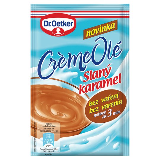 Dr. Oetker Crème Olé slaný karamel 53g Tesco Potraviny