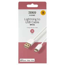 Tesco Home Lightning to USB Cable 1 m