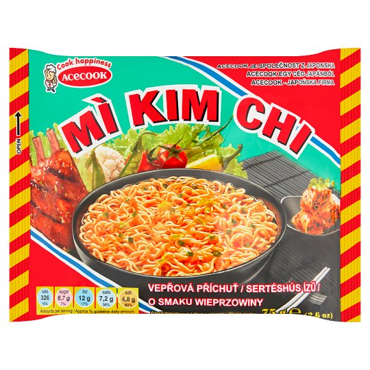 Mi Kim Chi Instantní nudlová polévka vepřová příchuť 75g