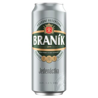 Braník Jedenáctka pivo ležák světlý 0,5l