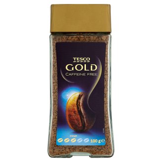 Tesco Gold Rozpustná káva mrazem sušená bez kofeinu 100g