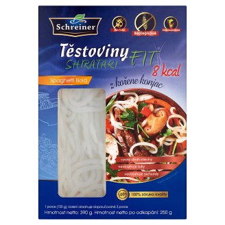Schreiner Shirataki Fit Těstoviny Spaghetti Bold z kořene konjac 390g