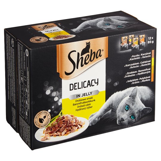 Sheba Delicacy in Jelly Drůbeží výběr 12 x 85g (1,02kg)