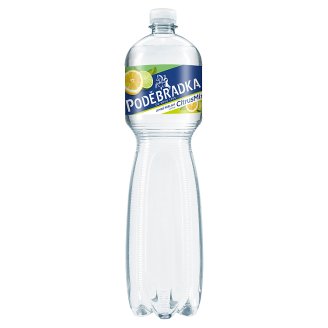 Poděbradka Jemně perlivá s příchutí citrus mix 1,5l