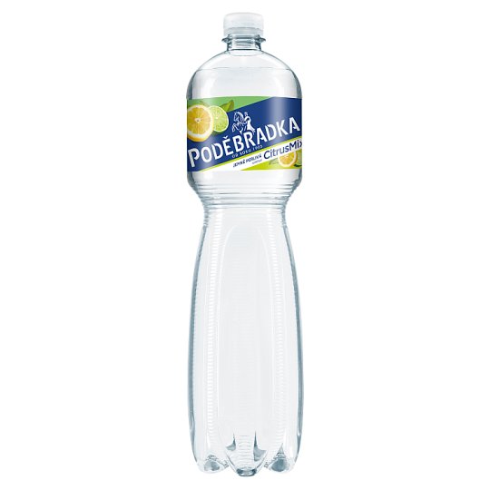 Poděbradka Jemně perlivá s příchutí citrus mix 1,5l