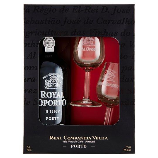 Real Companhia Velha Liqueur Wine from Portugal Gift Set 750ml