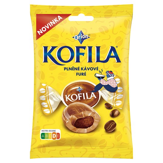 ORION KOFILA Candies with Coffee Flavor and CocoaCoffee Filling 80g