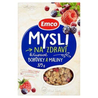 Emco Mysli na Zdraví Křupavé borůvky a maliny 375g