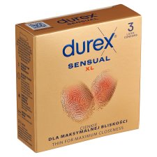 Durex Sensual XL kondomy 3 ks