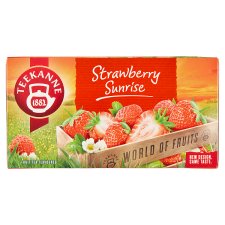 TEEKANNE Strawberry Sunrie, World of Fruits, 20 sáčků, 50g