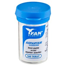 FAN Sladidla Aspartam Acesulfam Sweetener 160 Tablets 10g