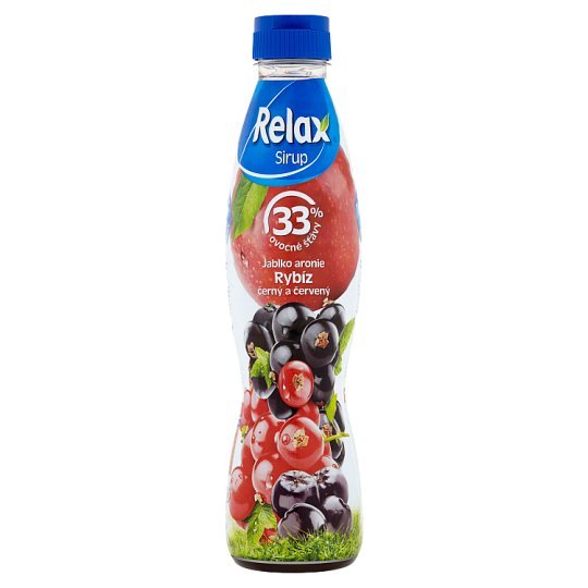 Relax Sirup jablko aronie rybíz černý a červený 700ml