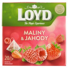 Loyd Ovocný čaj aromatizovaný maliny & jahody 20 x 2g (40g)