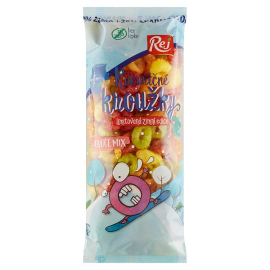 Rej Corn Rings with Fruit Flavour 72g