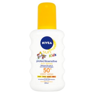 Nivea Sun Protect & Sensitive Dětský sprej na opalování OF 50+ 200ml