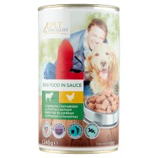 Pet Specialist Dog Food in Sauce with Lamb and Chicken 1240g