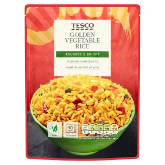 Tesco Předvařená ochucená rýže dlouhozrnná loupaná se zeleninovou směsí 250g
