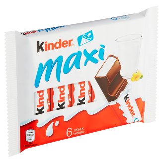 Kinder Chocolate Maxi Tyčinka z mléčné čokolády s mléčnou náplní 6 x 21g